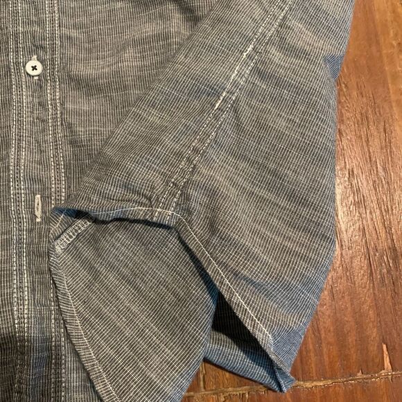 P d & c Men’s Short Sleeve Grey Casual Shirt XL - Picture 3 of 8